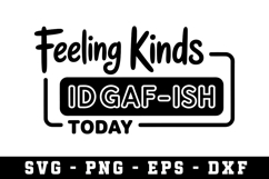 Feeling Kinds Svg |Straightforward SVG Cut files | Cricut Product Image 1
