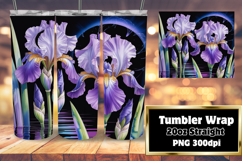 Elegant 20oz Tumbler Design , Flowers Product Image 1