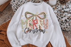 White Christmas Sweatshirt Flatlay Mockup Product Image 2