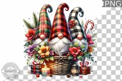 Christmas Gnome Sublimation - Clipart PNG Design Product Image 1