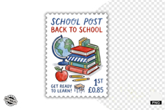 School Postage Stamps Clipart Product Image 1