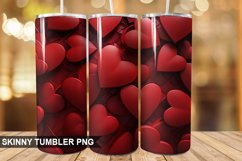 3D Valentine's Day Tumbler Design | Tumbler Sublimation Product Image 1