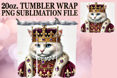 Inspiring sunsets 20oz tumbler wrap, Royal Cat Product Image 1