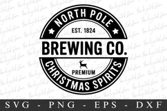 North Pole Brewing Co. Svg | Christmas svg Product Image 1