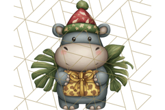 Safari Christmas PNG Clipart, Cute Jungle Animal Art Product Image 3