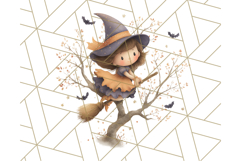 Halloween Witch House Clipart PNG with Potions and Brooms Product Image 3
