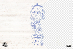 Doodle Summer Wine Clipart Product Image 1