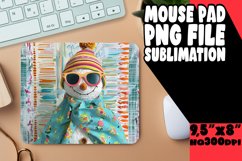 Summer Snowman Sublimation Mouse Pad - Christmas Spirit Product Image 1