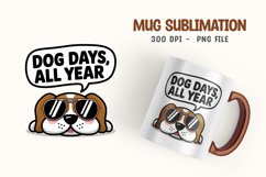 Sarcastic dog mug sublimation png Product Image 1