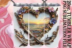 Timber Trails: Wooden Heart Sublimation Product Image 1