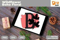 Wildflower Boho Floral Monogram Product Image 1