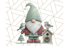 Cozy Winter Gnome Clipart PNG, Christmas Gnome Clip Art Product Image 3