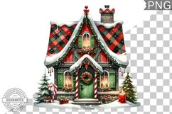 Christmas House Sublimation - Clipart PNG Design Product Image 1
