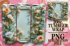 3D Garden Escape Tumbler Wrap 20oz Product Image 1