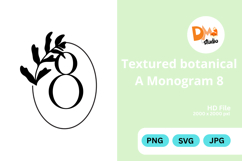 Textured Botanical Monogram Product Image 1