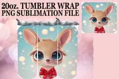 3D Christmas Characters Tumbler Wrap 20oz Sublimation Product Image 1