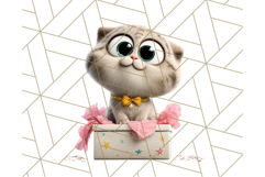 Pet Shop Clipart, Cute Big Eyed Animals, Kawaii Pets PNG Product Image 3