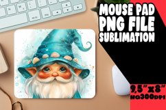 Dreamland Dwellers: Watercolor Gnome Mouse Pad Design Product Image 1