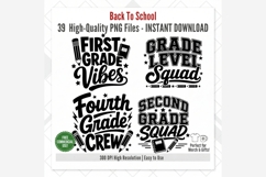 Back To School PNG Bundle | Teacher Grade Level School Quote Product Image 8