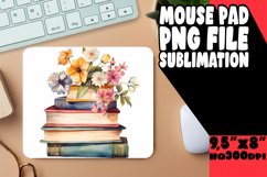 Blossoming Tales: Book &amp; Flower Sublimation Mat Product Image 1