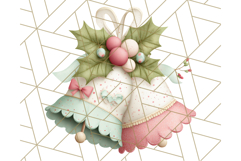 Pastel Christmas Clipart, Mint and Blush Holiday PNG Product Image 3
