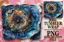 Radiant Flower Glitz Tumbler Wraps Product Image 1