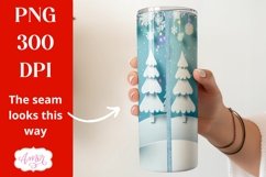 Christmas llama tumbler wrap for sublimation, cute llama PNG Product Image 2