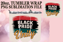 Cheerful Sublimation 20oz tumbler wrap, Juneteenth Product Image 1