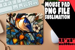 Stained Glass Bird Mouse Pad Design for PNG Product Image 1