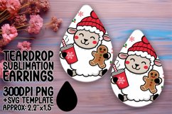 Vibrant Teardrop Design for Earrings , Christmas Product Image 1