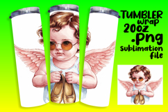 20oz Customizable Tumbler Design , Cupid Product Image 1