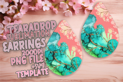 Chic Teardrop Earrings Design Template , Abstract Pattern Product Image 1