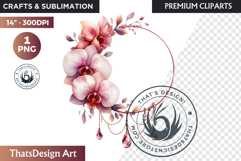 Romantic floral arrangements Clipart PNG, wedding flowers Product Image 1