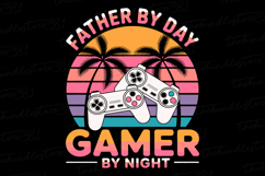 Father by Day Gamer by Night svg | Father&#039;s day Svg Product Image 1