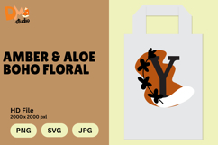 Amber &amp; Aloe Boho Floral Monogram Product Image 1