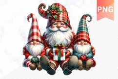Christmas Gnome Sublimation - Clipart PNG Bundle Product Image 2