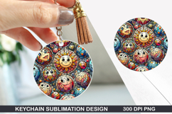 Christmas Keychain Sublimation - Christmas Keychain PNG Product Image 1