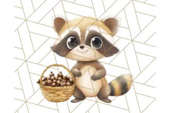 Woodland Nursery Baby Animals And Fantasy Forest PNG Clipart Product Image 3