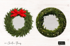 4 Christmas Photo Ornament PNG Product Image 2