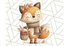 Woodland Autumn Animals PNG Clipart for Fall &amp; Harvest Product Image 3