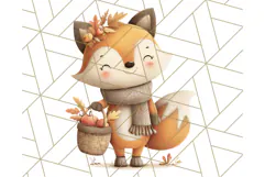 Woodland Autumn Animals PNG Clipart for Fall & Harvest Product Image 3