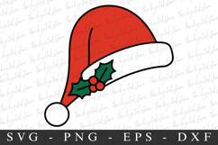 Santa Hat Svg | Christmas svg | Svg cut file Product Image 1