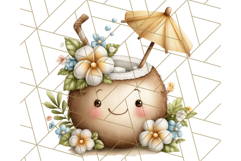Fruit Doodles Clipart, Cute Cartoon Fruit PNG, Kawaii Food Product Image 3
