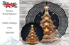 Holographic Christmas Tree Wind Spinner Design Product Image 1