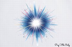 Happy New Year Fireworks Clipart PNG Product Image 1