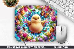 Flowers Mouse Pad Sublimation, Easter Mouse Pad PNG Product Image 1