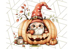 Spooky Cute Halloween Gnome PNG Clipart, Witch Ghost Bat Product Image 3