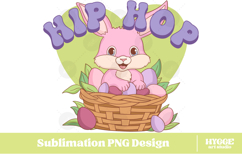 Easter Sublimation PNG Bundle Bunny Chick Farm Hip Hop Joy Product Image 8