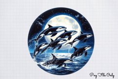 Whales Clipart design PNG Product Image 1