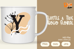 Thistle &amp; Tide Boho Floral Monogram Product Image 1